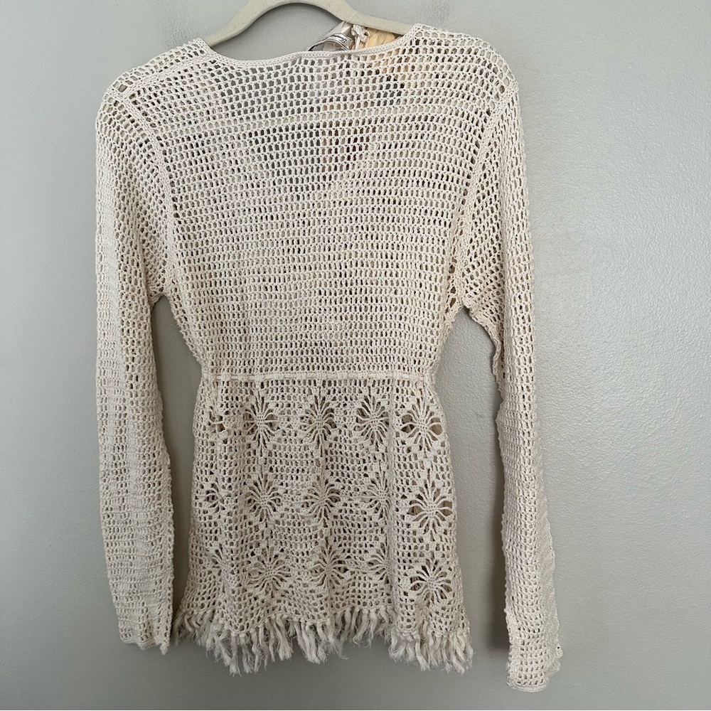 Tommy Bahama little Bohemia hand crochet sweater - Picture 2 of 5